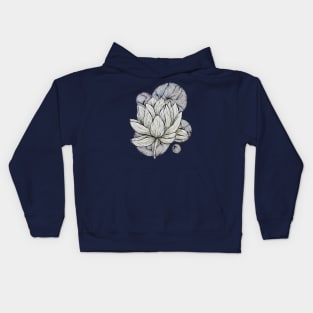 Lotus flower abstract IV Kids Hoodie